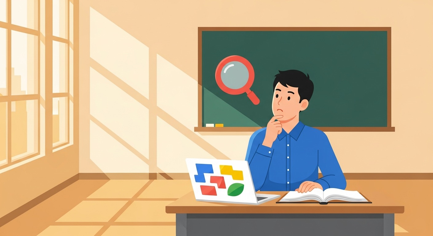 Day 6: A teacher after hours compares AI output against a reference book — verification in practice