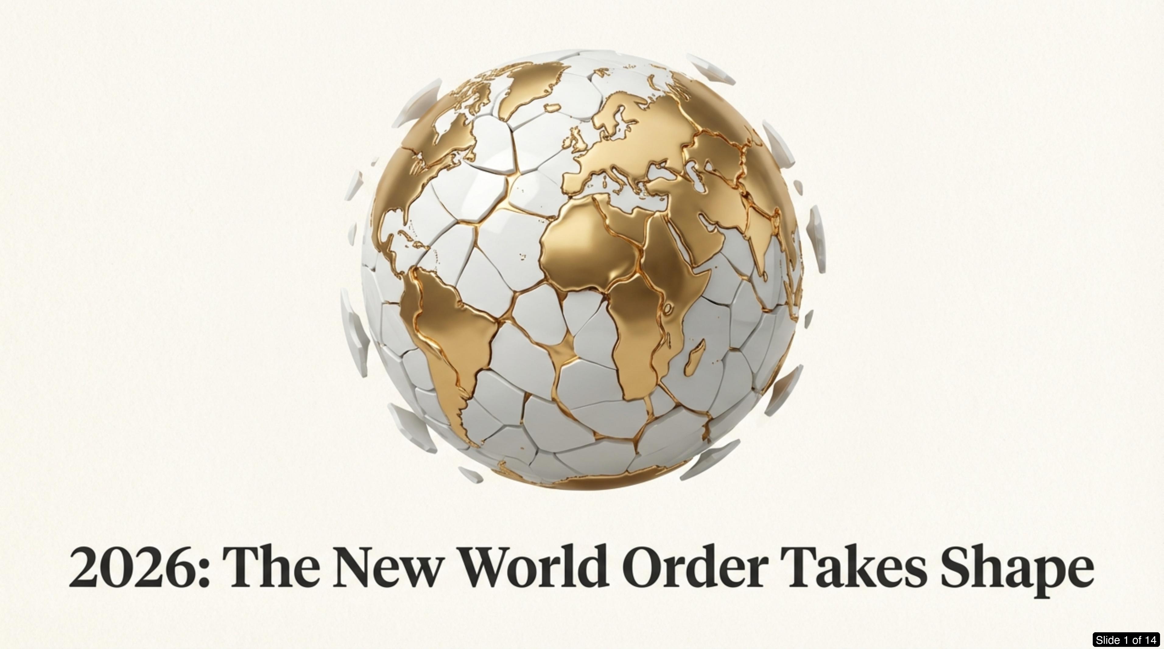 Slide 1: 2026 — The New World Order Takes Shape